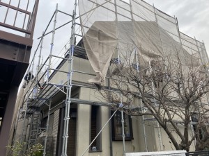 千葉県 流山市 住宅改修足場仮設工事