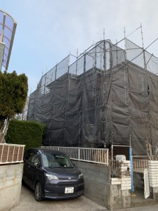 千葉県野田市 住宅改修足場仮設工事