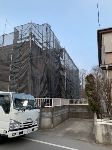 千葉県野田市 住宅改修足場仮設工事