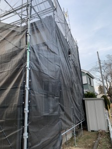千葉県野田市 住宅改修足場仮設工事